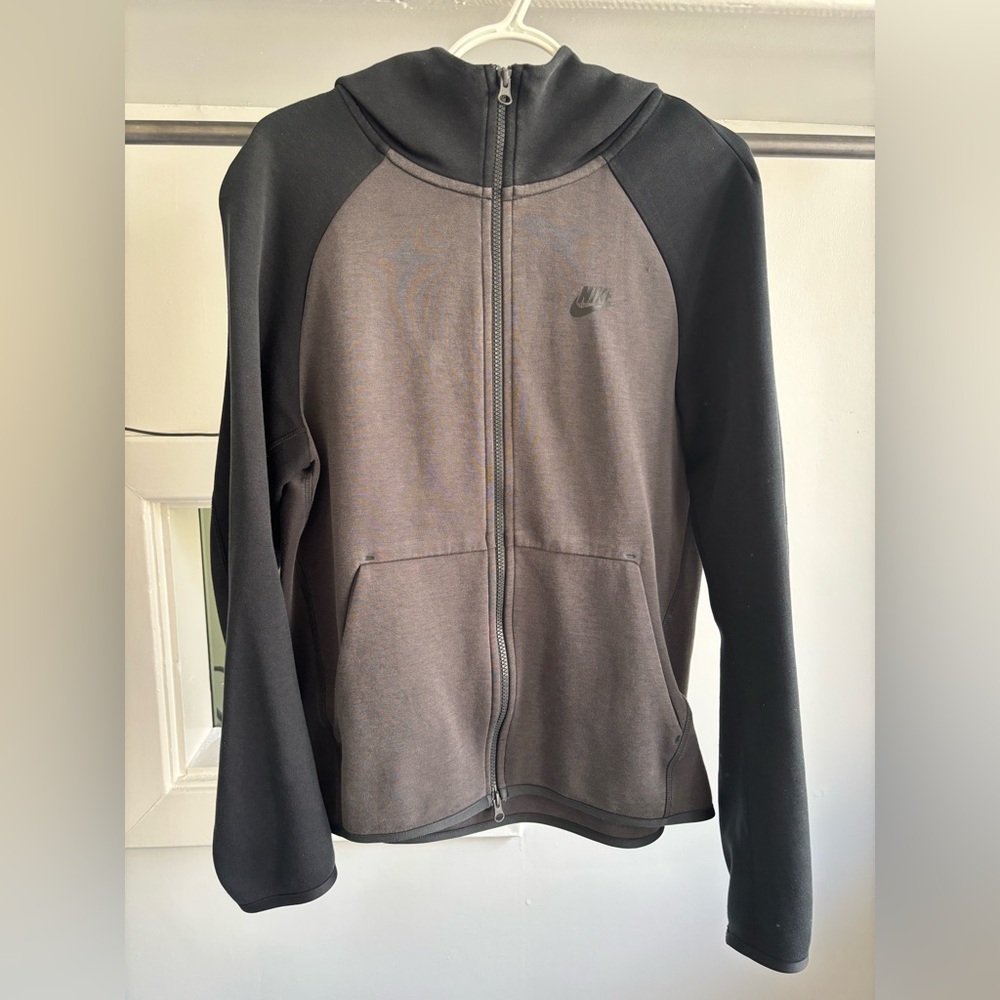 Nike Black and Gray Full-Zip Hoodie